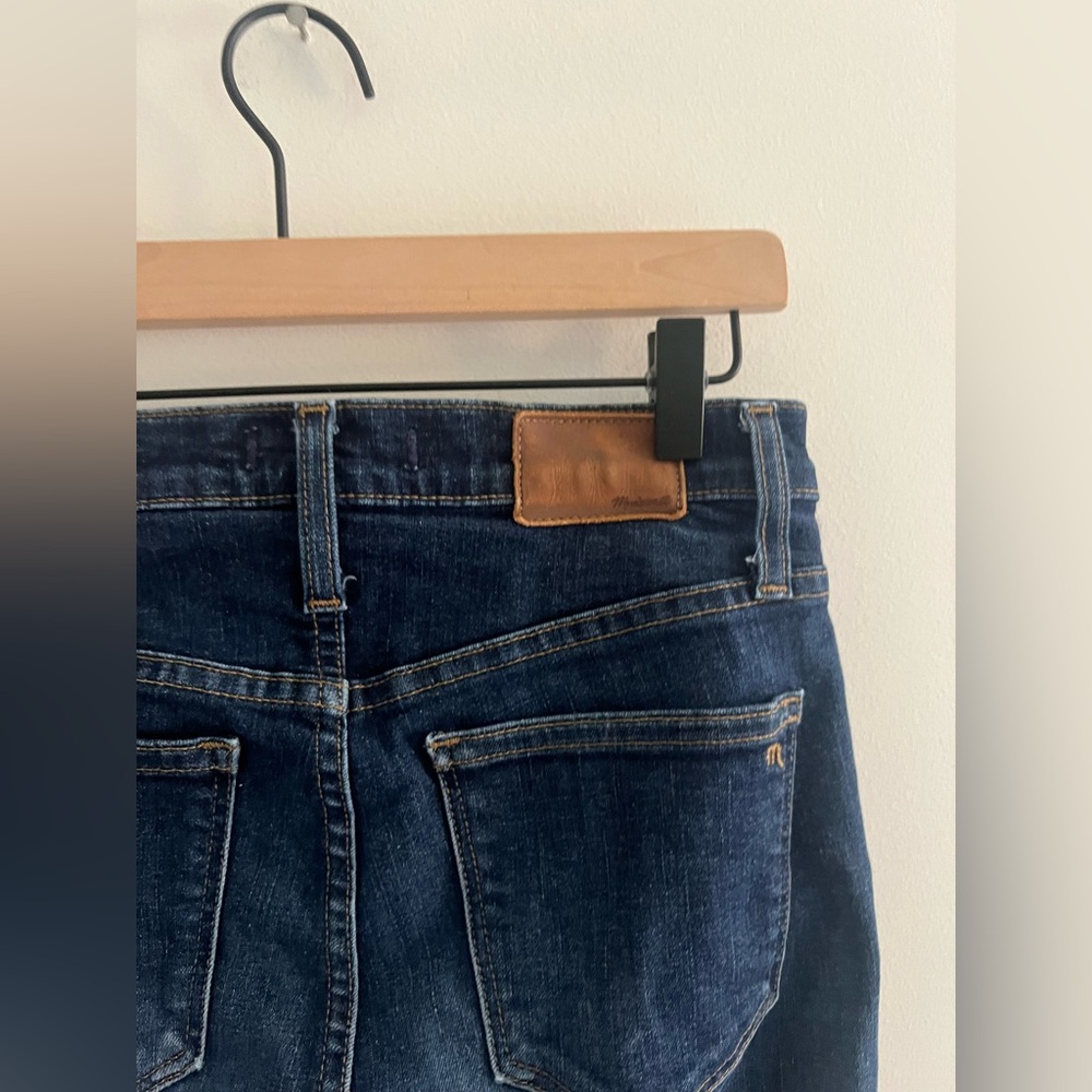Madewell 10” High-Rise Skinny Jeans Dark Wash Size 27 - Picture 3 of 5